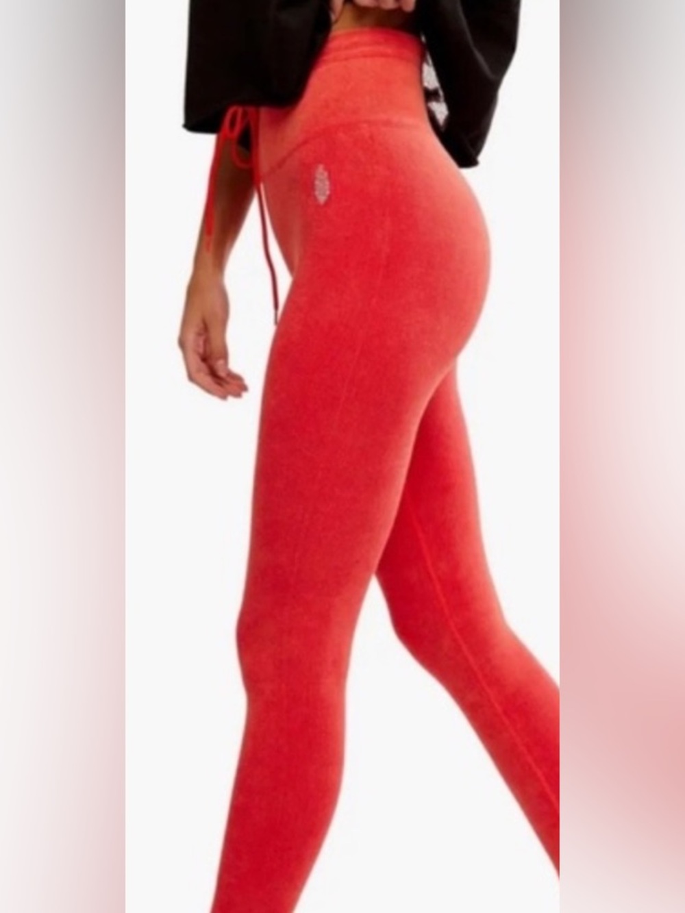 FREE PEOPLE MOVEMENT 
GO TO LEGGINGS
WASHED RED ALERT
size xs-small - Picture 2 of 10
